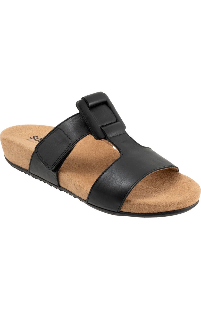 SoftWalk<sup>®</sup> Bexley Platform Slide Sandal, Main, color, Black