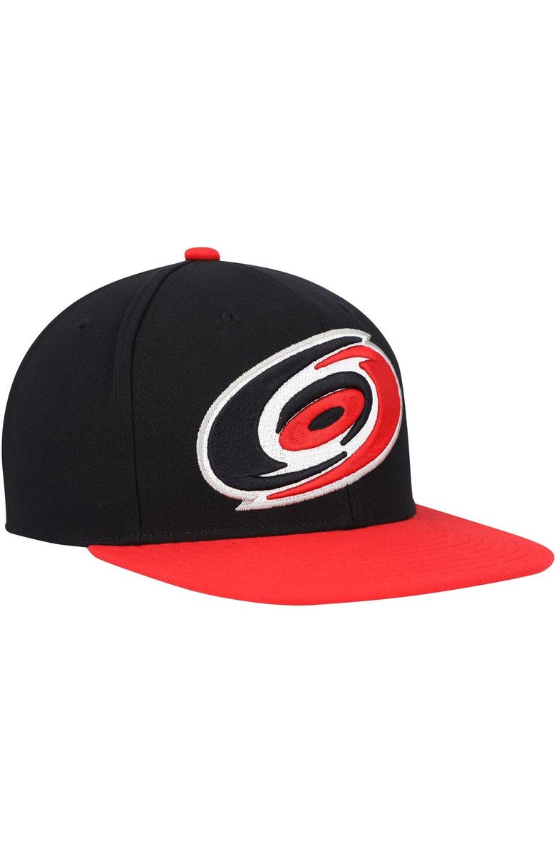 Mitchell & Ness Men's Mitchell & Ness Black Carolina Hurricanes Core Team Ground 2.0 Snapback Hat, Alternate, color, Black
