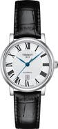 Tissot Carson Automatic Leather Strap Watch, 30mm