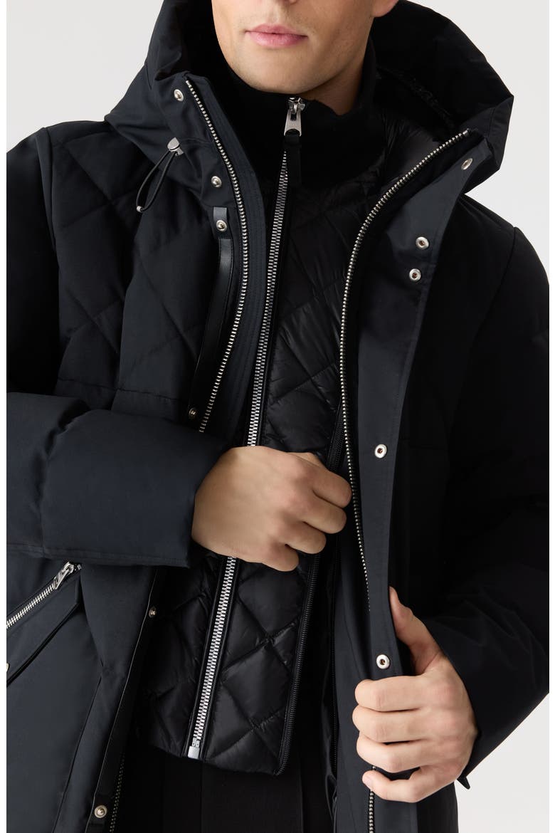 Werner Longline Down Parka, Alternate, color, BLACK