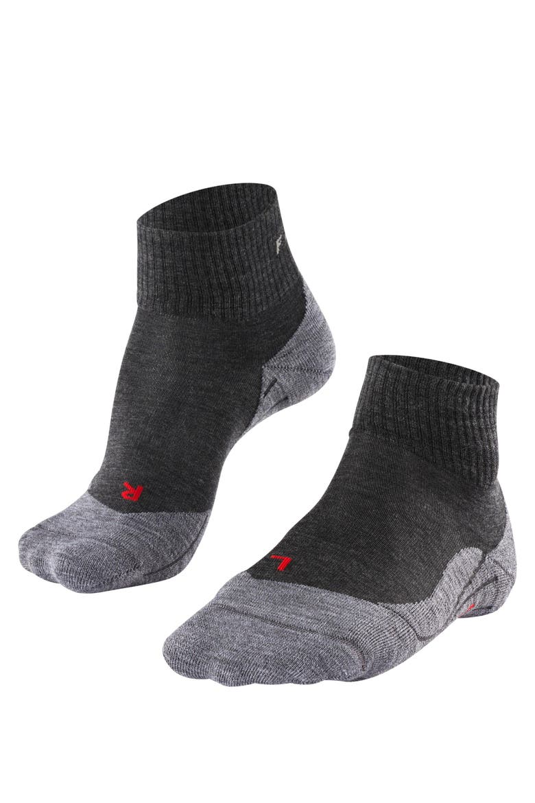 TK5 Wander Short Hiking Socks, Main, color, Asphalt Melange