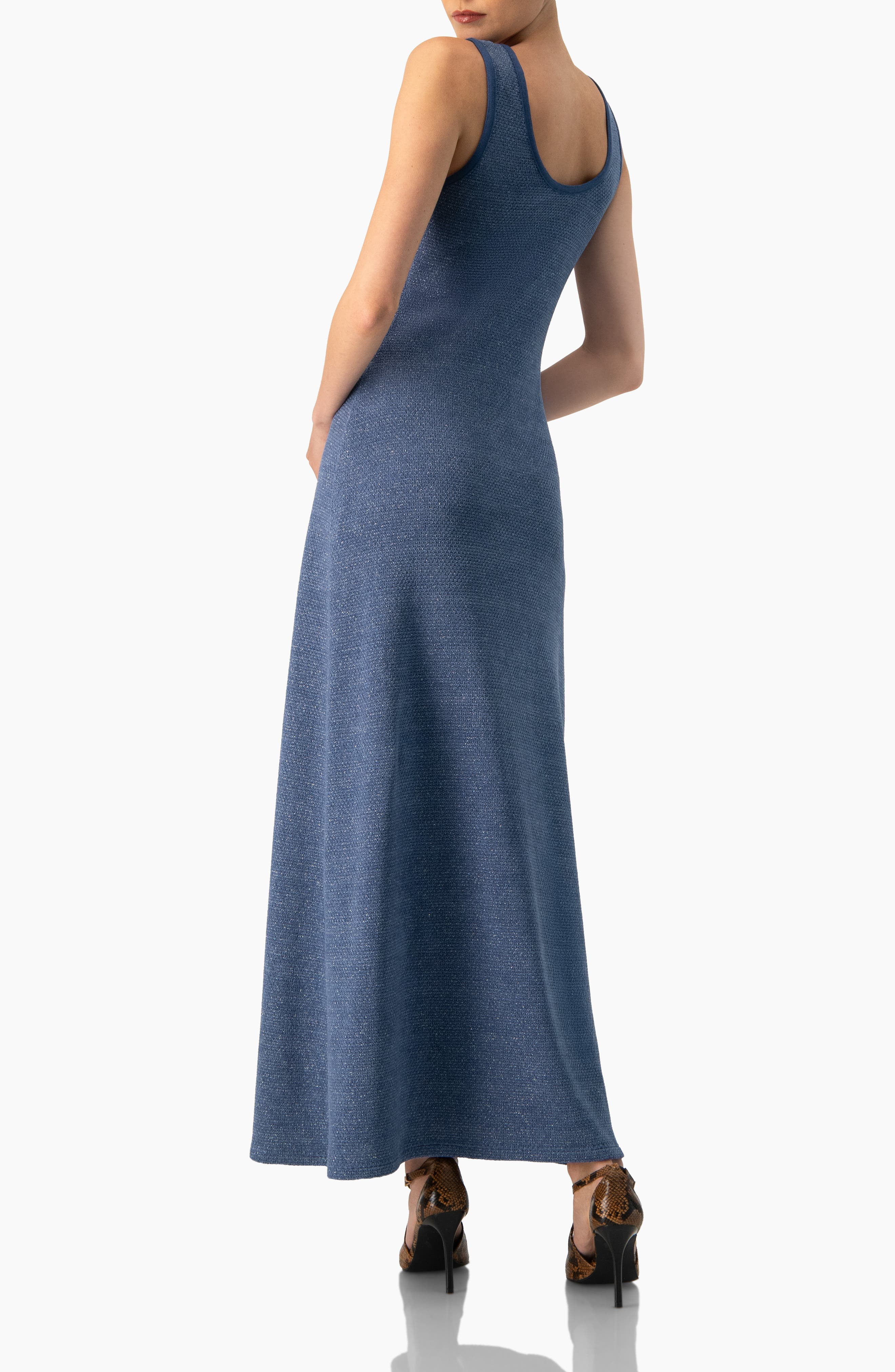 Scoop Neck Long  Dress - image 2