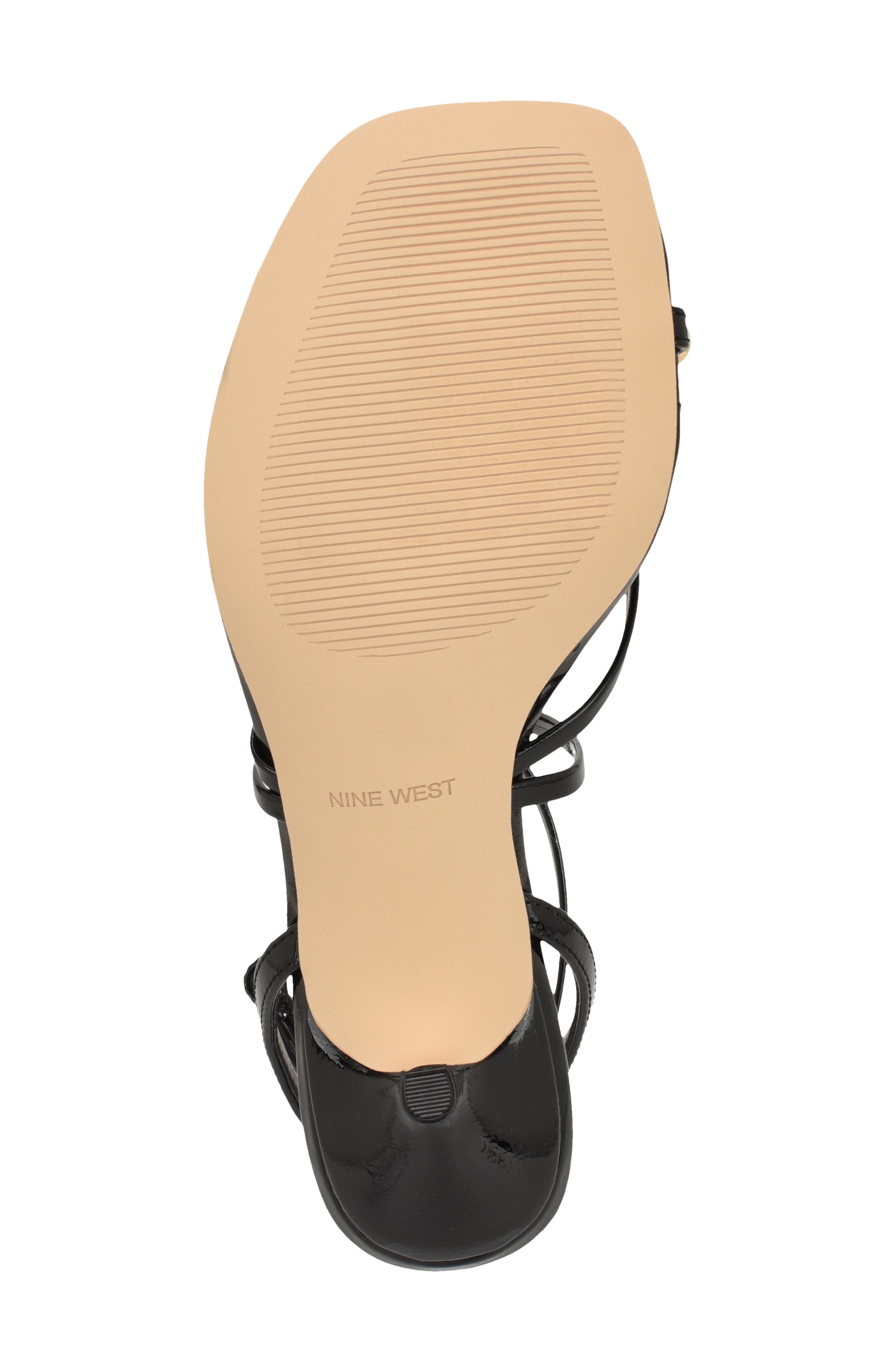 Nine West Mays Ankle Strap Sandal, Alternate, color, Black