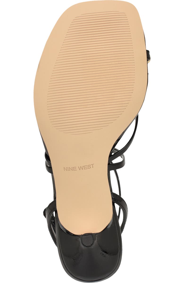 Nine West Mays Ankle Strap Sandal, Alternate, color, Black