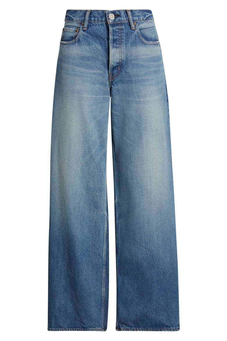 Phillipston High Waist Loose Fit Straight Leg Jeans, Alternate, color, BLUE