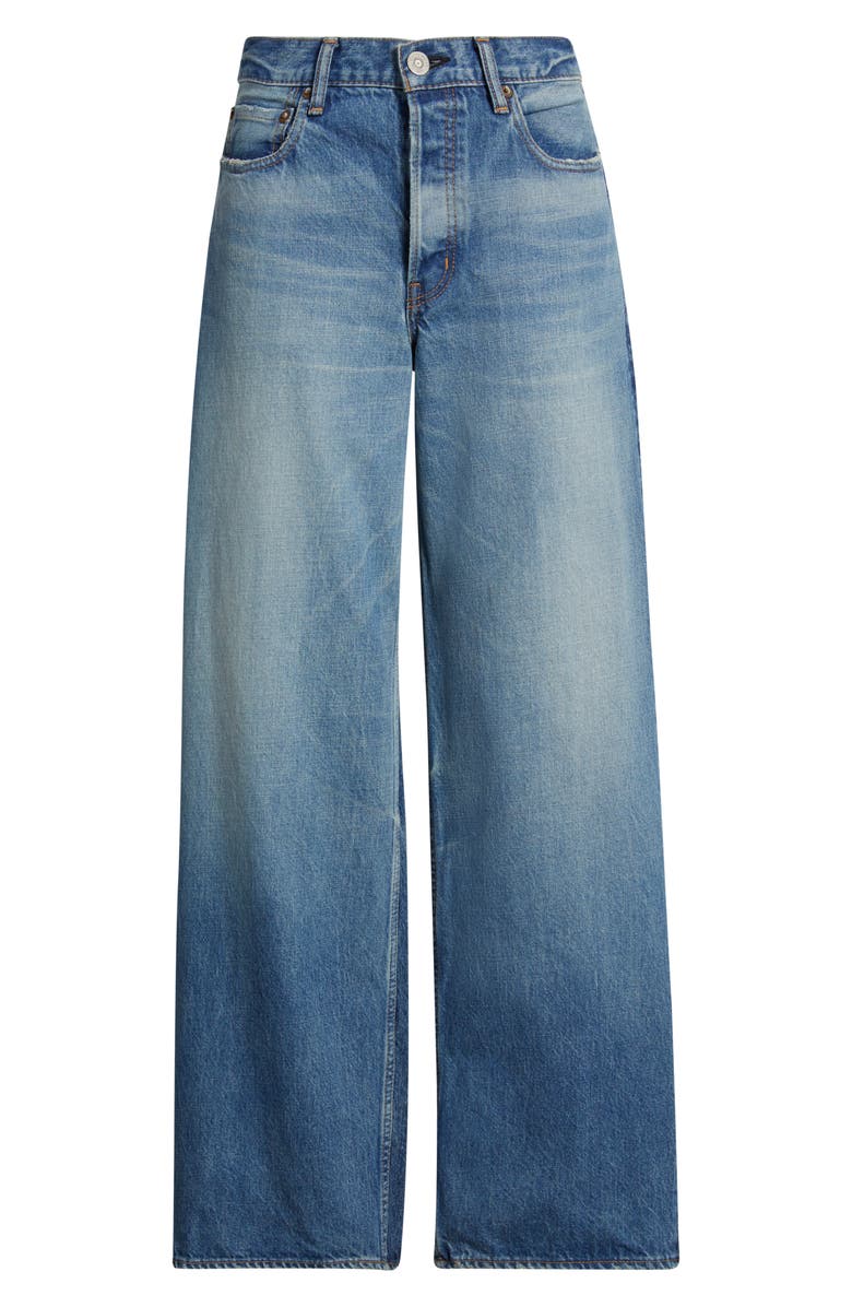 MOUSSY VINTAGE Phillipston High Waist Loose Fit Straight Leg Jeans, Alternate, color, Blue