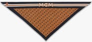 MCM Monogram Print Triangle Silk Scarf
