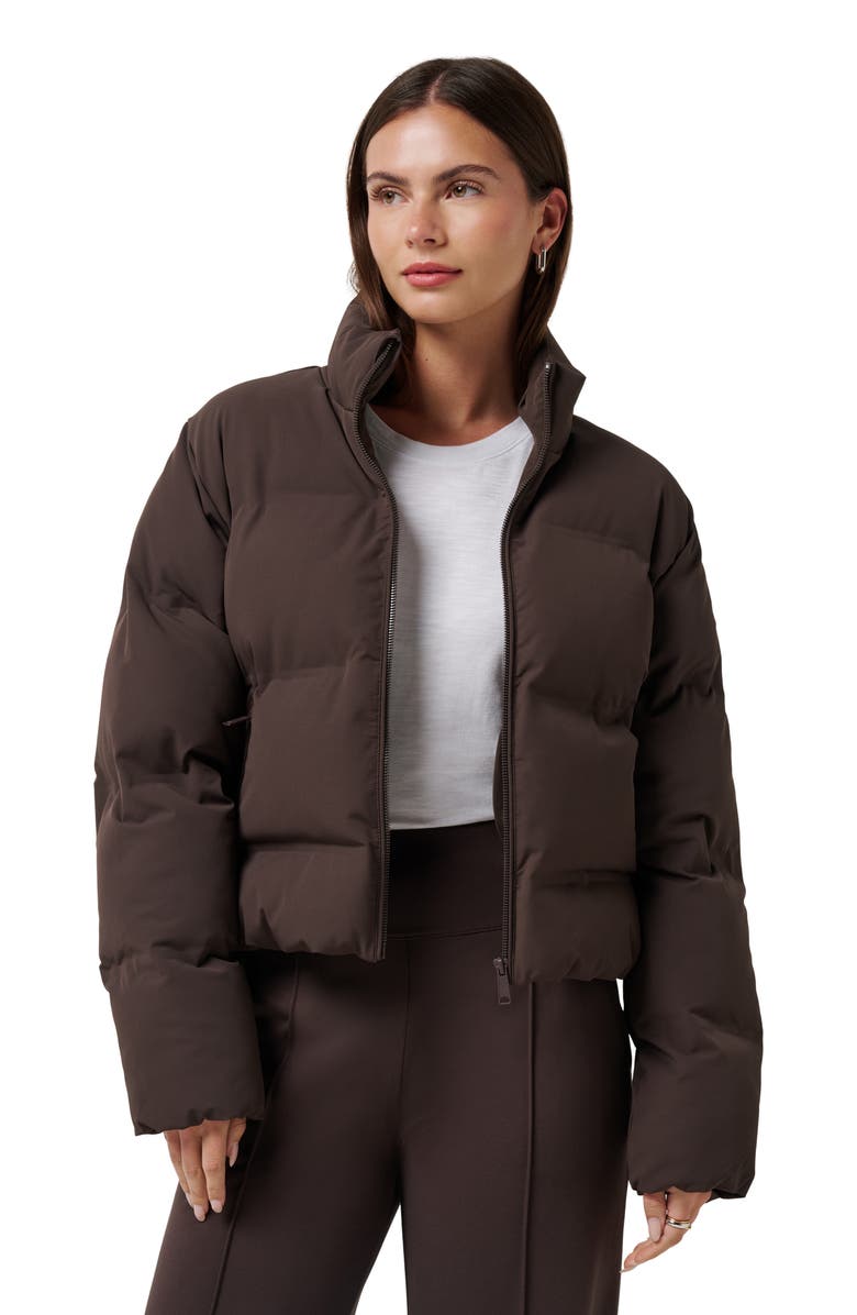 TravisMathew Moontide Bonded Puffer Jacket, Alternate, color, Coffee Grounds