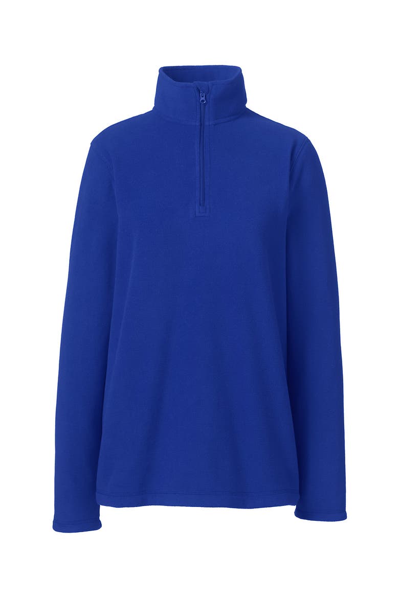 School Uniform Young  Lightweight Fleece Quarter Zip Pullover, Alternate, color, Cobalt