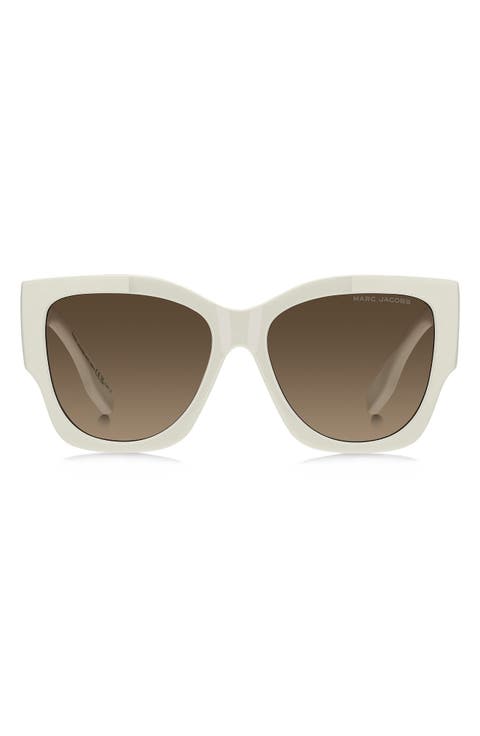 56mm Gradient Cat Eye Sunglasses