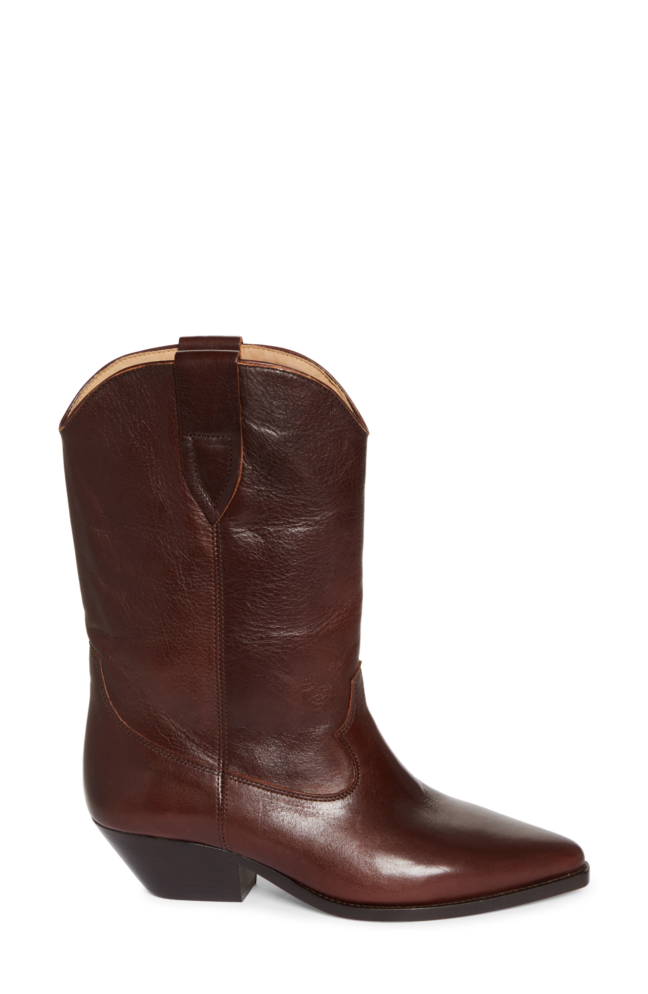 Isabel Marant Duerto Western Boot, Alternate, color, My Mahogany