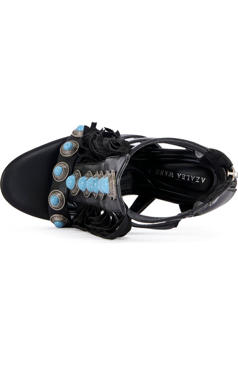 AZALEA WANG Sumac Stiletto Sandal, Alternate, color, Black