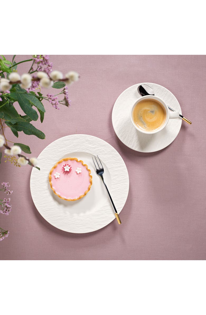 Villeroy & Boch Manufacture Rock blanc Salad Plate, Alternate, color, White