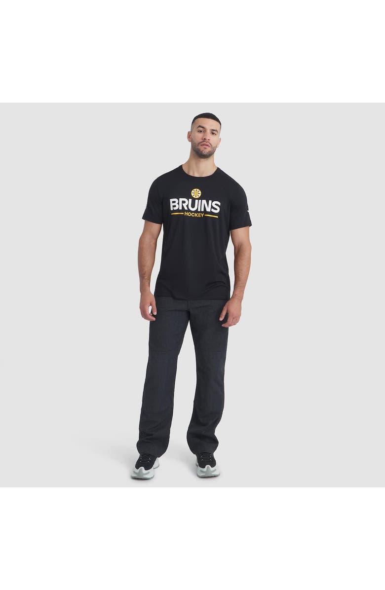 FANATICS Men's Fanatics Black Boston Bruins Authentic Pro Rink Tech T-Shirt, Alternate, color, Black