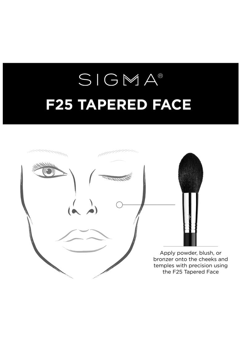 F25 Tapered Face Brush, Alternate, color, NO COLOR