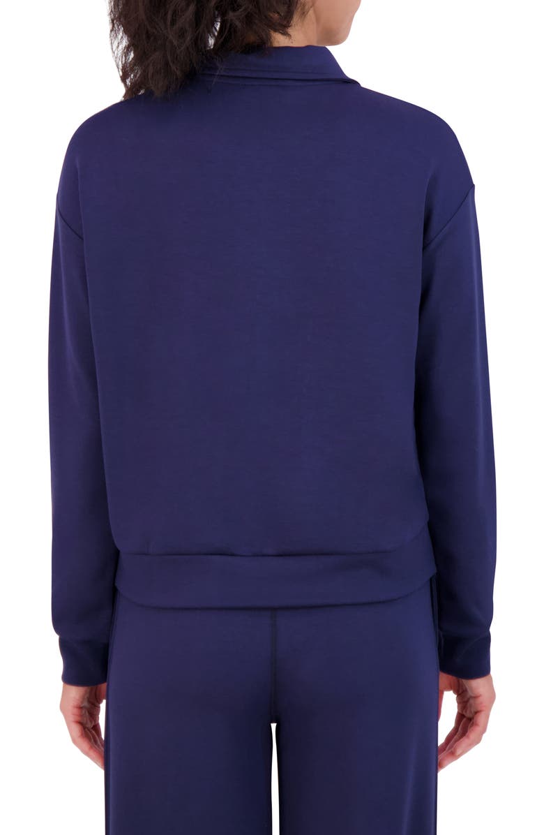 SAGE COLLECTIVE Scuba Knit Half Zip Pullover, Alternate, color, Iris