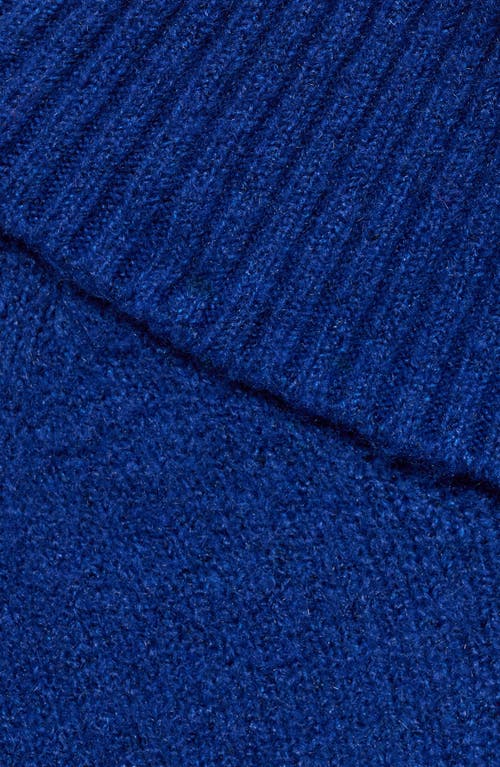 Shop Mango Turtleneck Sweater In Vibrant Blue