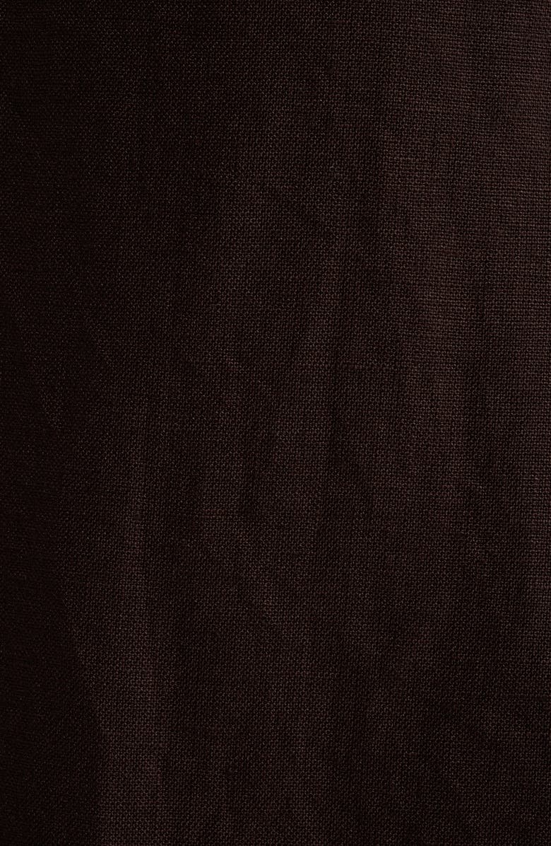 Madewell Sleeveless Linen Maxi Dress, Alternate, color, Cocoa