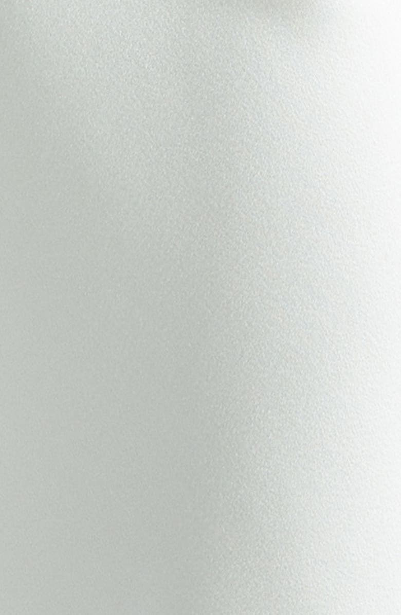 Victoria Beckham Ruched Waist Crepe Back Satin Minidress, Alternate, color, Aloe