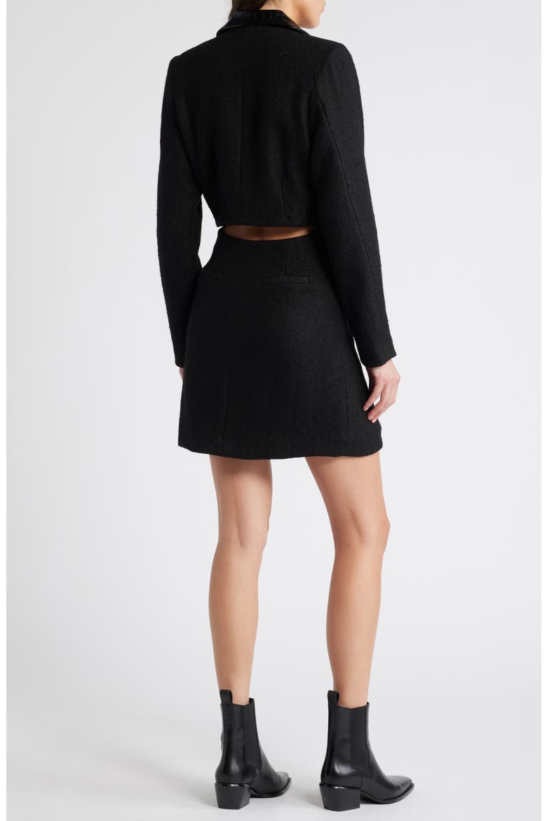 Alessia Double Breasted Long Sleeve Blazer Minidress, Alternate, color, BLACK