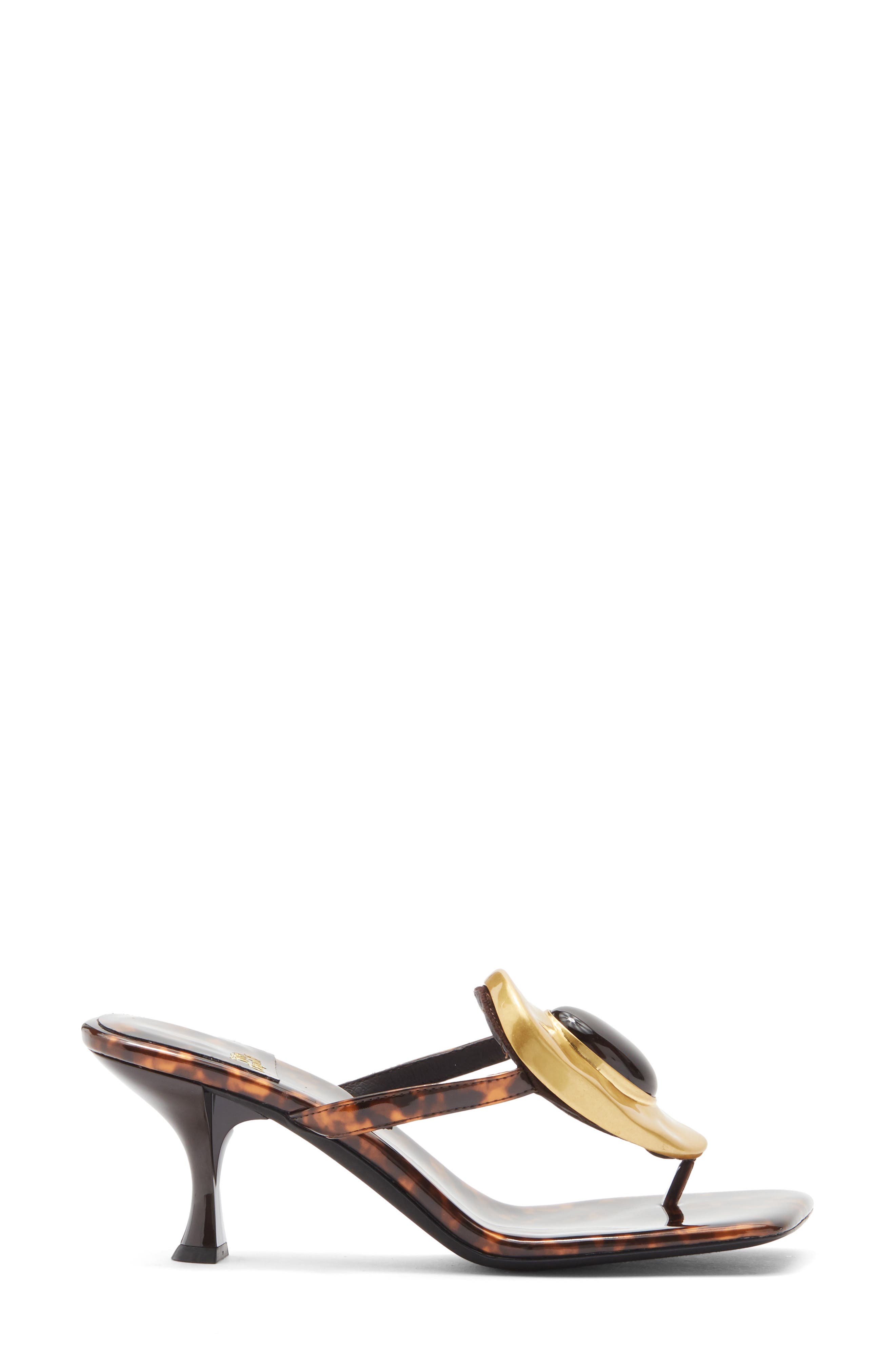 Jeffrey Campbell Bazaar Sandal, Alternate, color, Tortoise Patent Gold