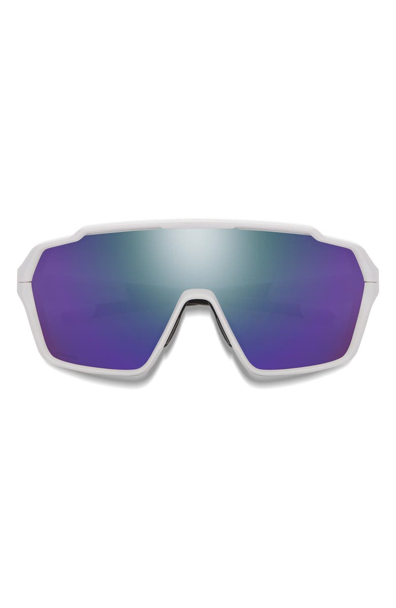 Smith Shift Mag 99mm Shield Sunglasses, Main, color, White / Chromapop Violet