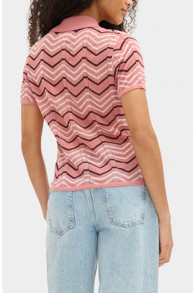 Donna Knit Polo, Alternate, color, TERRACOTTA