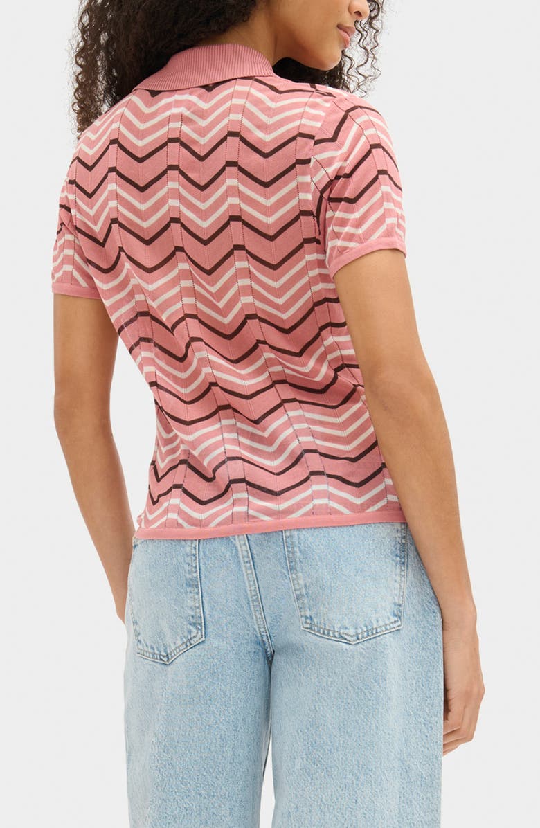 ALIGNE Donna Knit Polo, Alternate, color, Terracotta