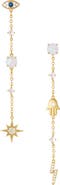 Ettika Celestial Chain Dangle Drop Earrings