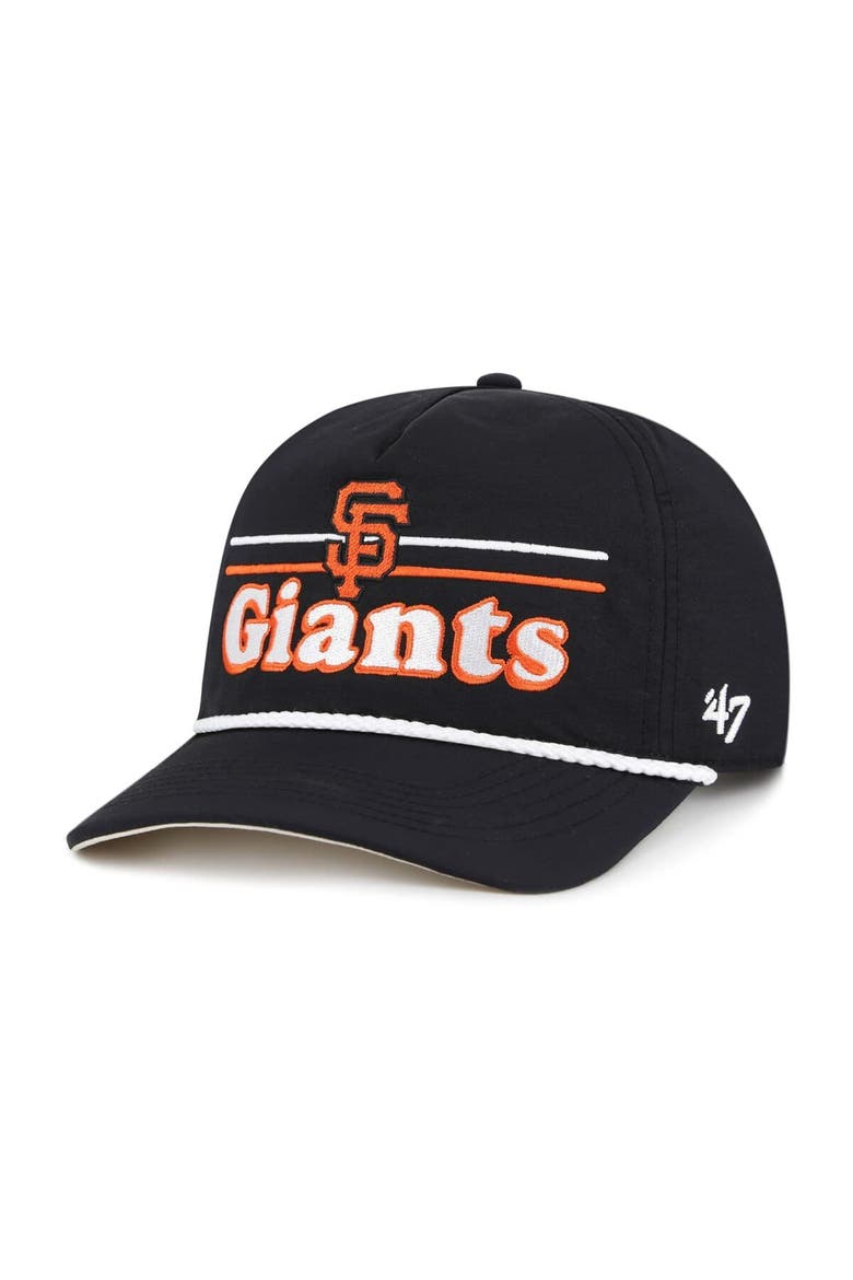 Men's '47 Black San Francisco Giants Campscape Hitch Adjustable Hat, Main, color, Black