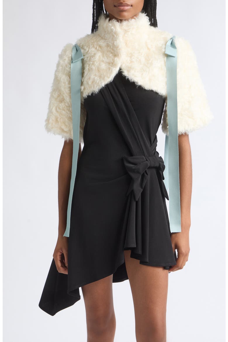 Mohair Blend Bolero Jacket, Main, color, CREAM