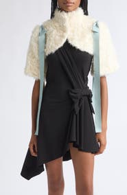 Sandy Liang Mohair Blend Bolero Jacket