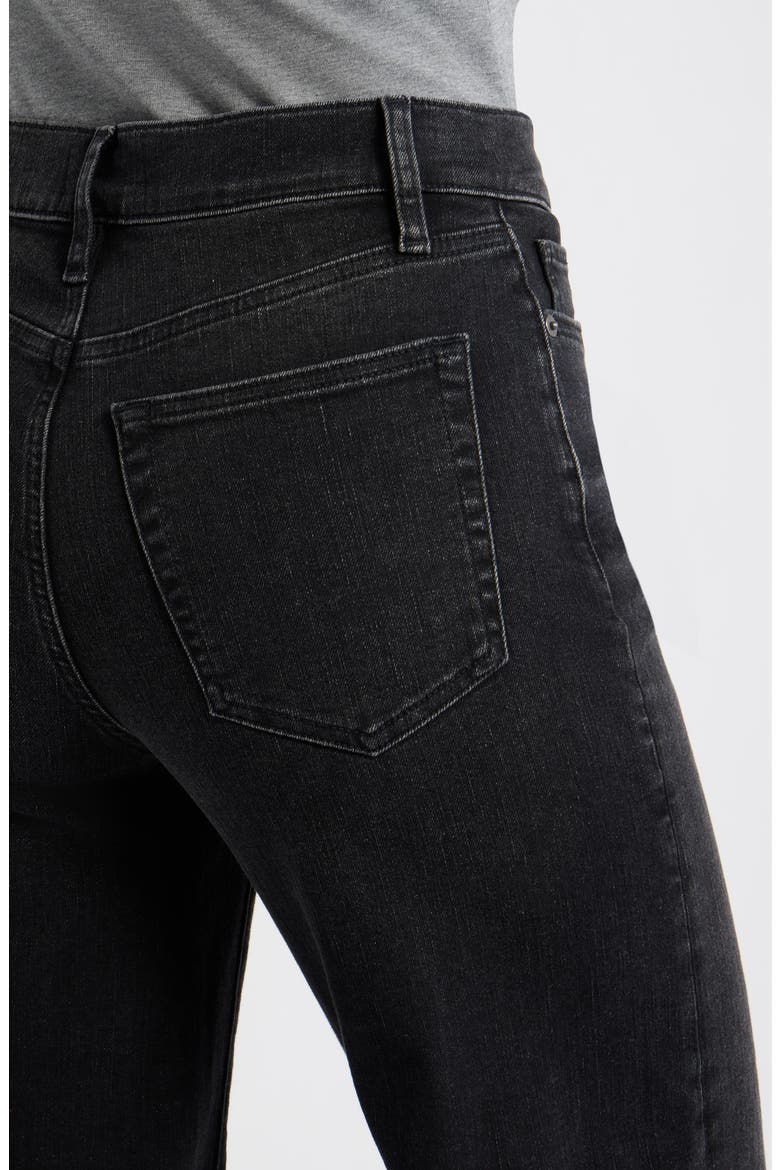 Le Slim Palazzo High Waist Wide Leg Jeans, Alternate, color, BLACK