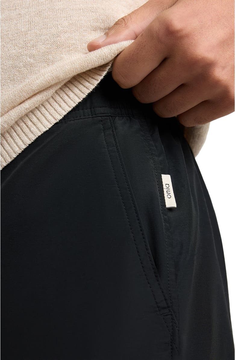 Onia Calder Side Elastic 4"  Swim Trunk, Alternate, color, Black
