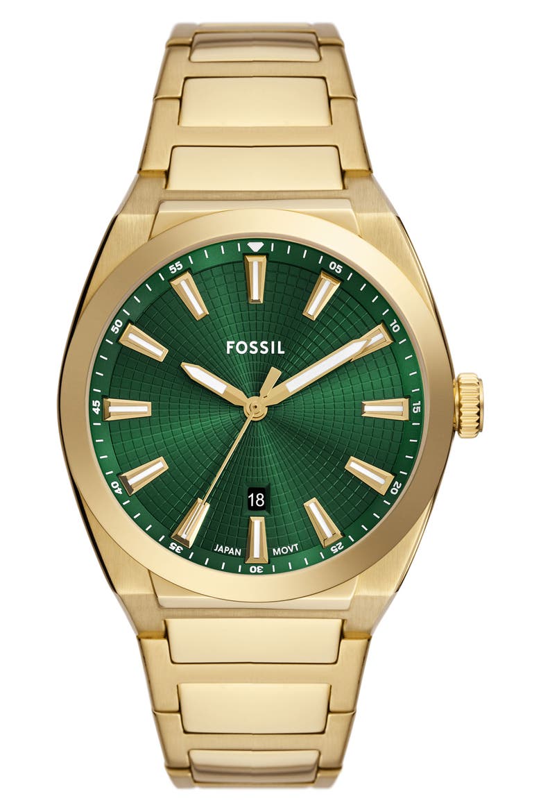 Everett Bracelet Watch, 42mm, Main, color, GOLD