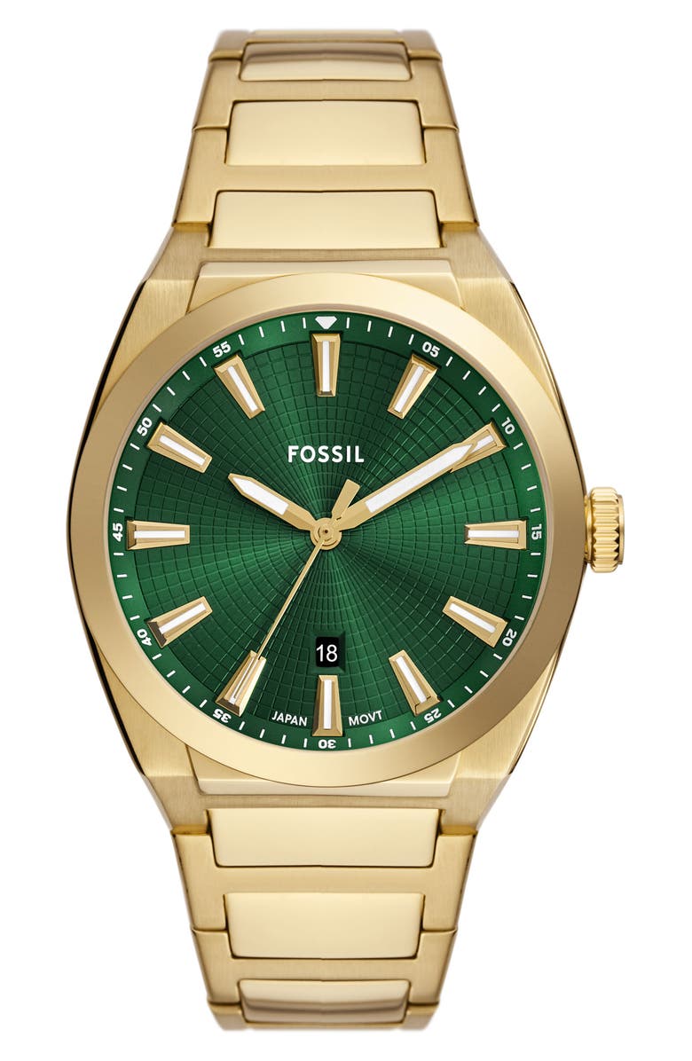 Fossil Everett Bracelet Watch, 42mm, Main, color,