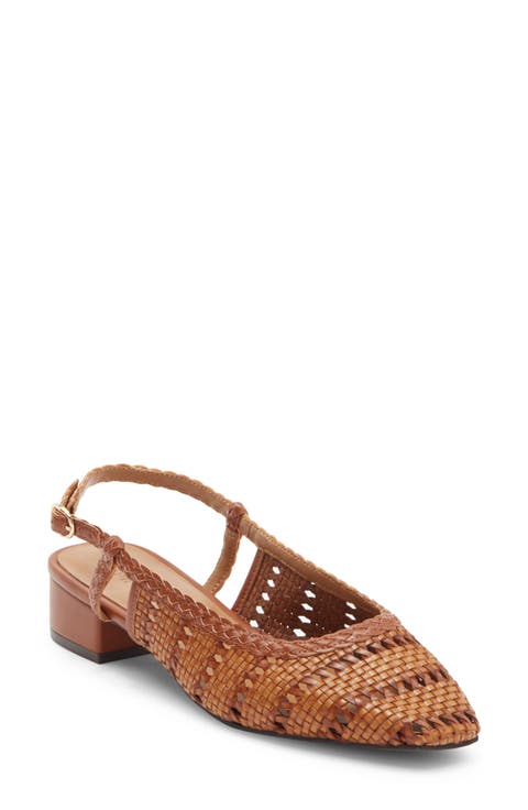 Bretta Woven Slingback Pump