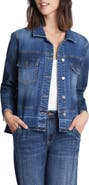 Wash Lab Denim Step Up Raw Hem Denim Jacket