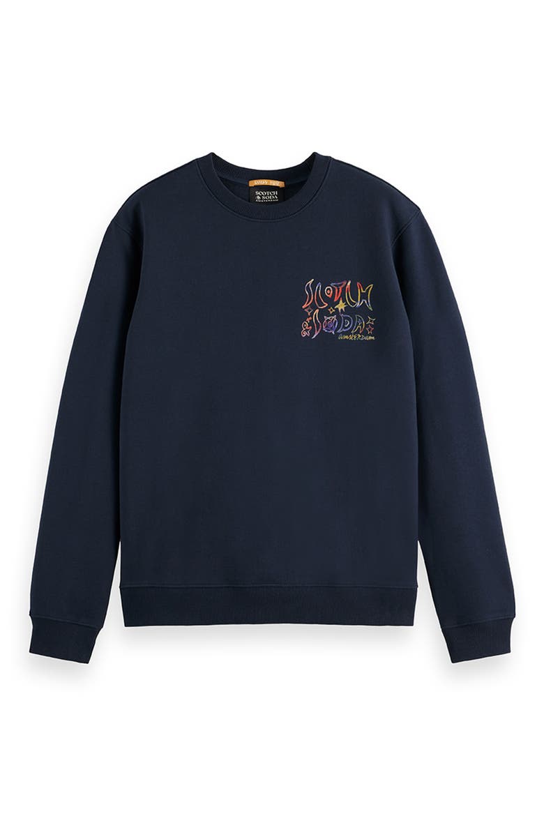 Graphic Print Sweatshirt, Alternate, color, CARBON