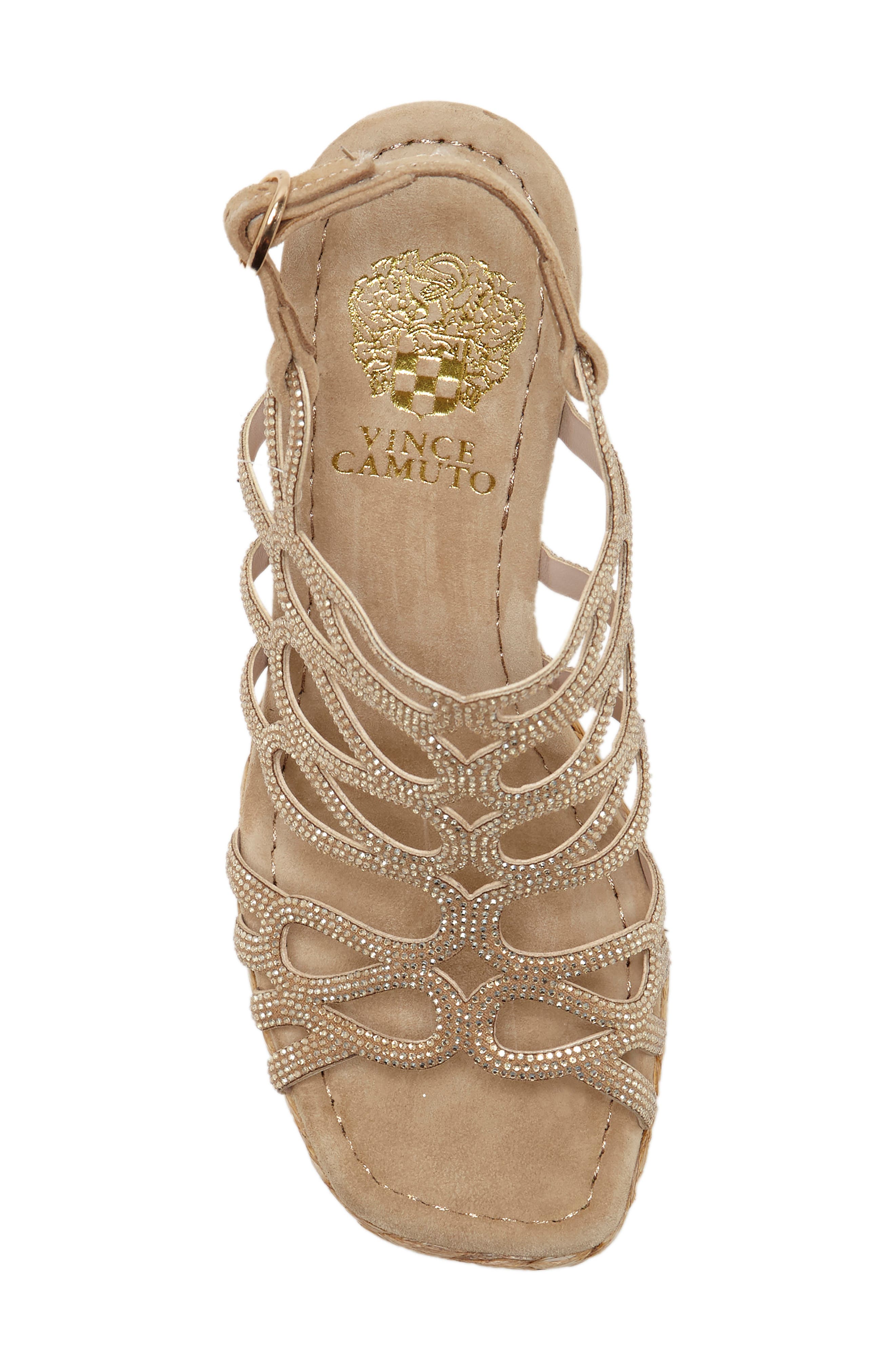 Alize Platform Wedge Strappy Sandal, Alternate, color, SAND