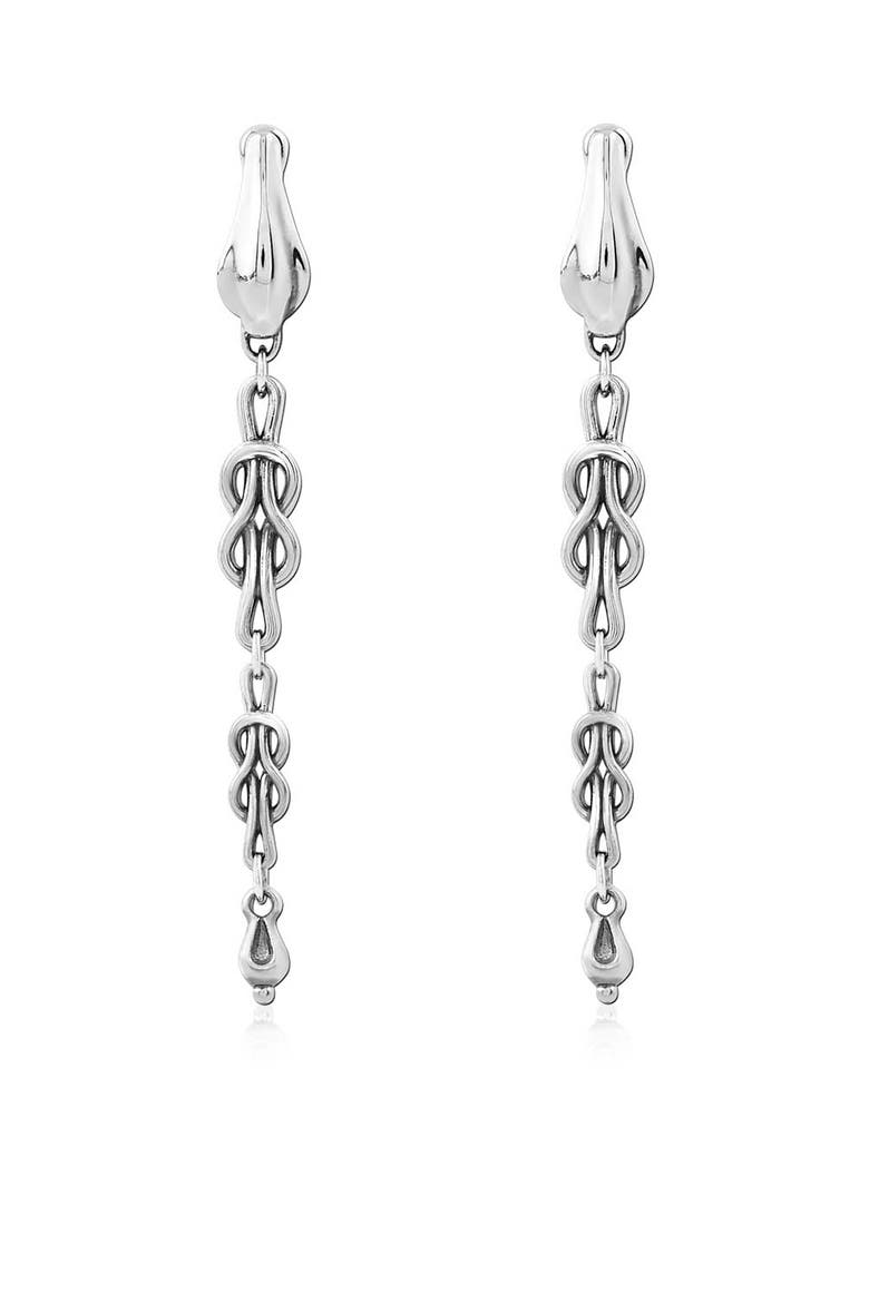 Thalia Dangle Earrings, Alternate, color, Silver