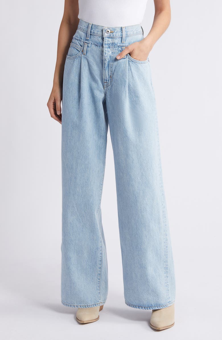 SLVRLAKE Re-Work Eva Taylor Wide Leg Jeans, Main, color, 