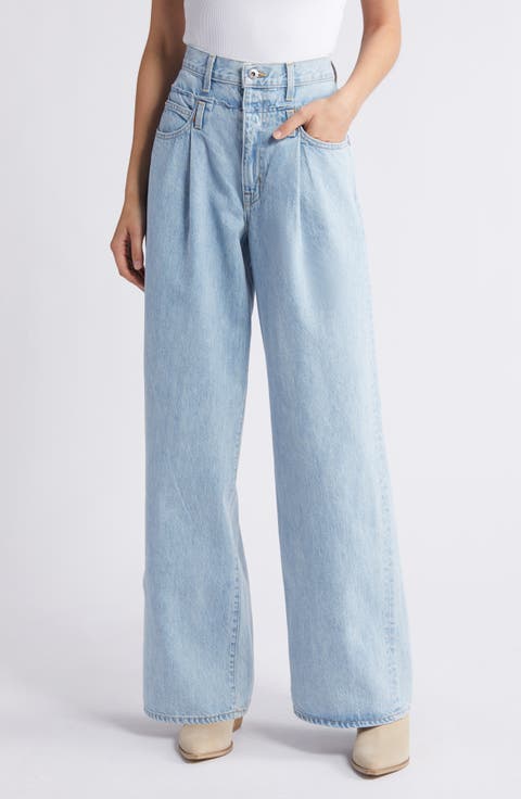 Re-Work Eva Taylor Wide Leg Jeans (Clear Skies)
