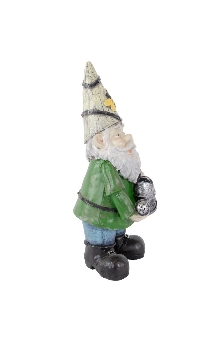 Northlight Gnome with Watering Can Outdoor Garden Statue - 15.5", Alternate, color, Green