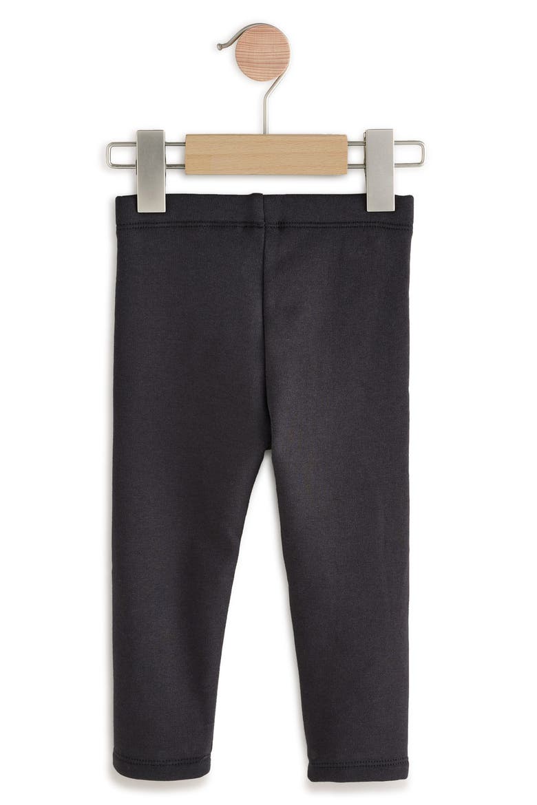 Kids' Star Knee Patch Leggings, Alternate, color, BLACK