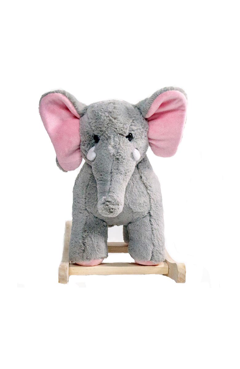 Ponyland Rocking Elephant With Music, Plush Rideon Toy, Main, color, Multicolored