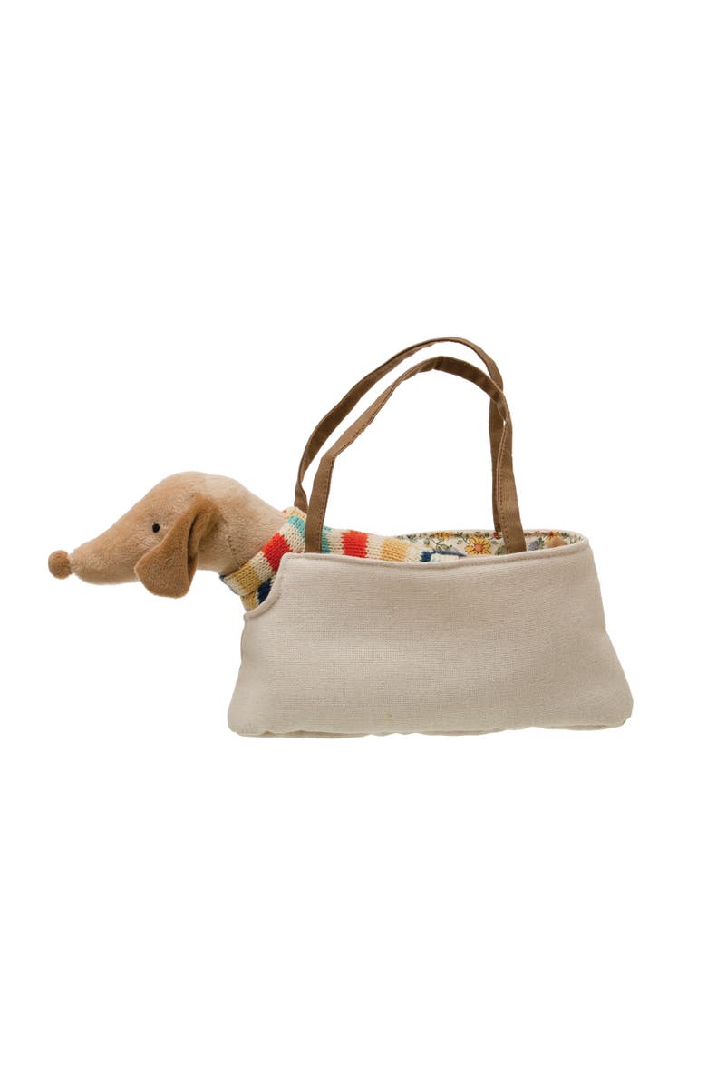 Storied Home Removable Dachshund in Dog Carrier, Main, color, Brown