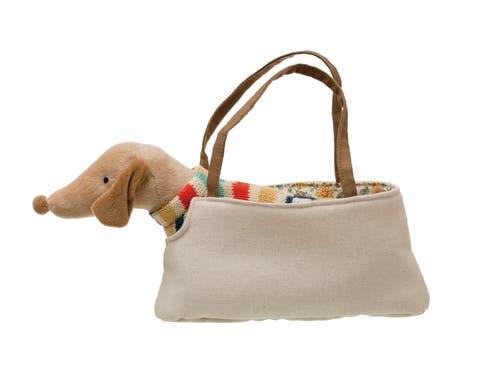 Removable Dachshund in Dog Carrier