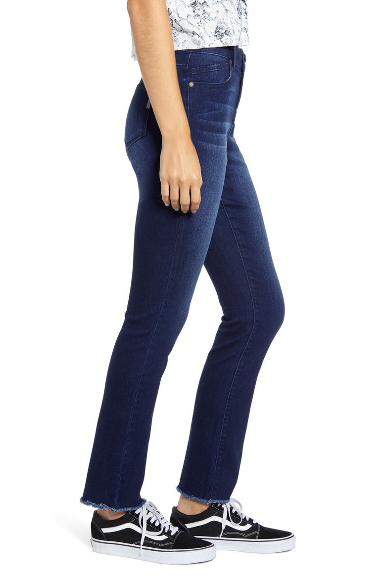 RE:Denim High Waist Raw Hem Jeans, Alternate, color, RECYCLED MARCO MED WASH