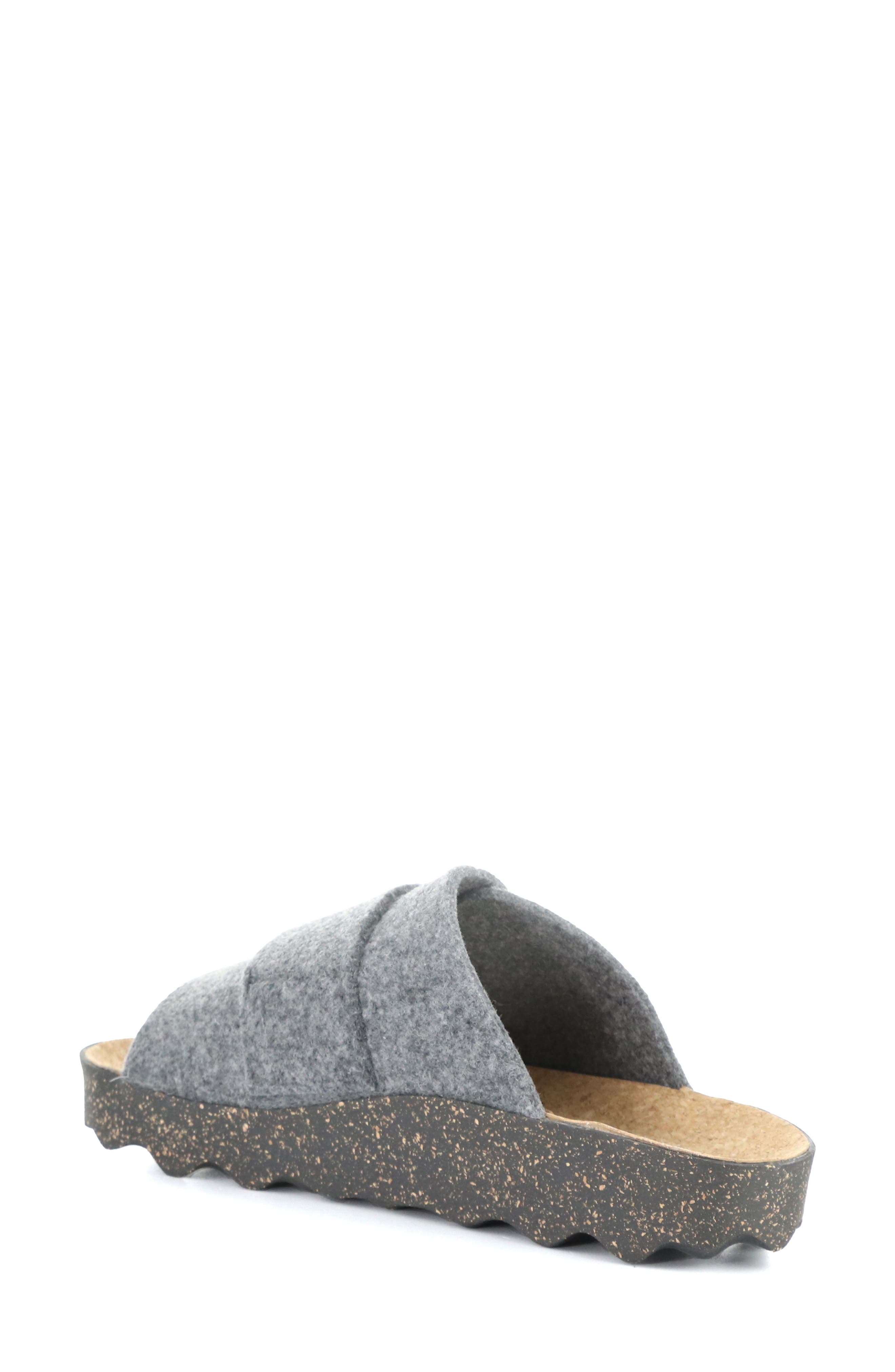 Asportuguesas by Fly London Clavi Wool Felt Slide Sandal, Alternate, color, Concrete Rewooly